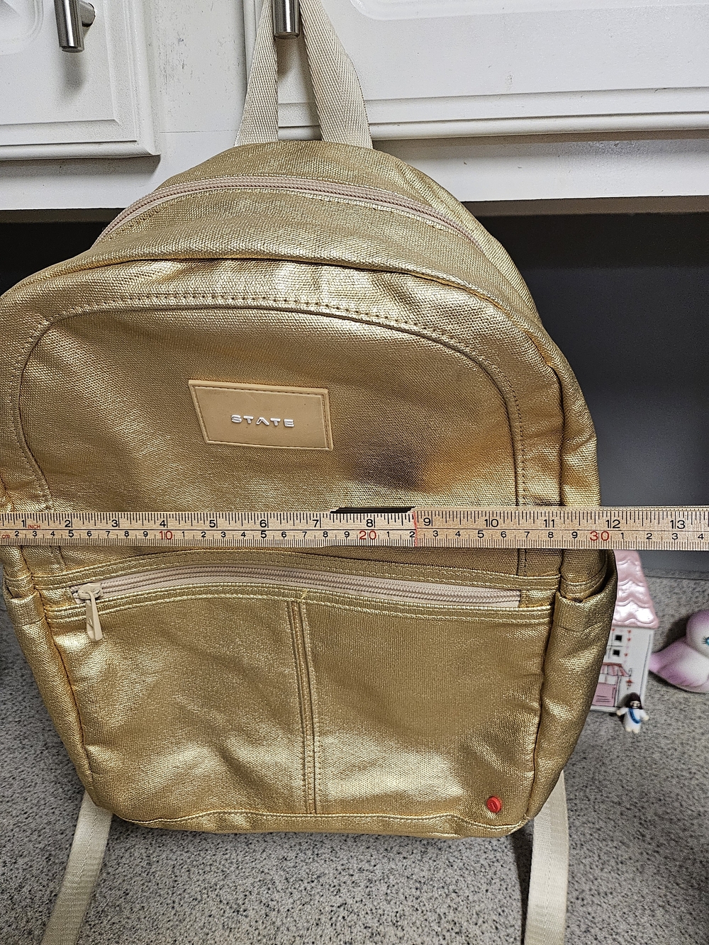 STATE Metallic Gold Backpack - Picture 4 of 16